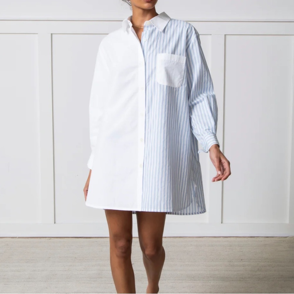 Printfresh Everyday Button Down In Weekend Stripe… - image 1